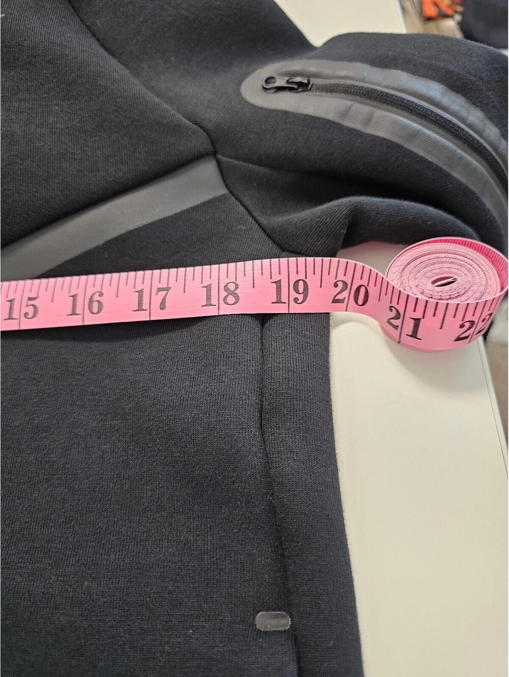 Nike Black Full-Zip Hoodie with Reflective Details and Zippered Arm Pocket